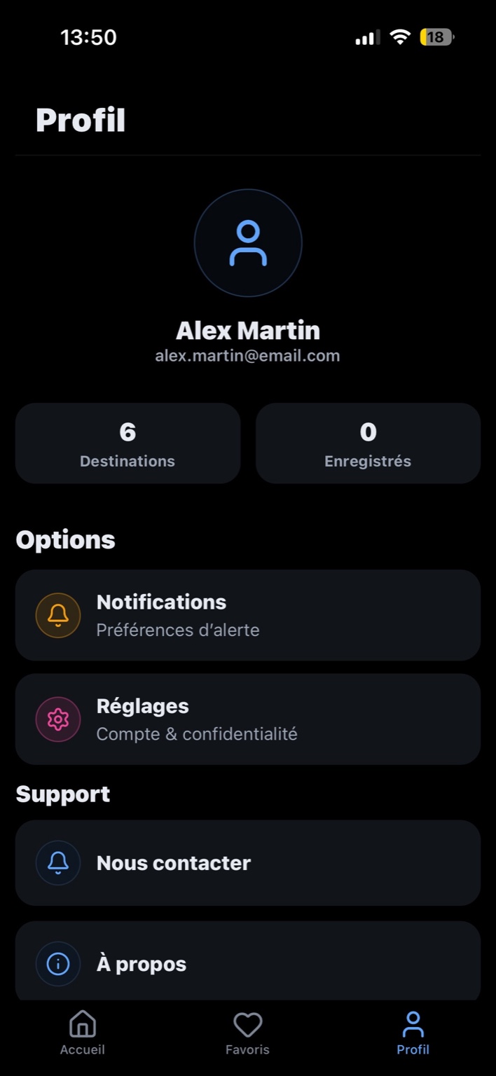 Écran d'application 5